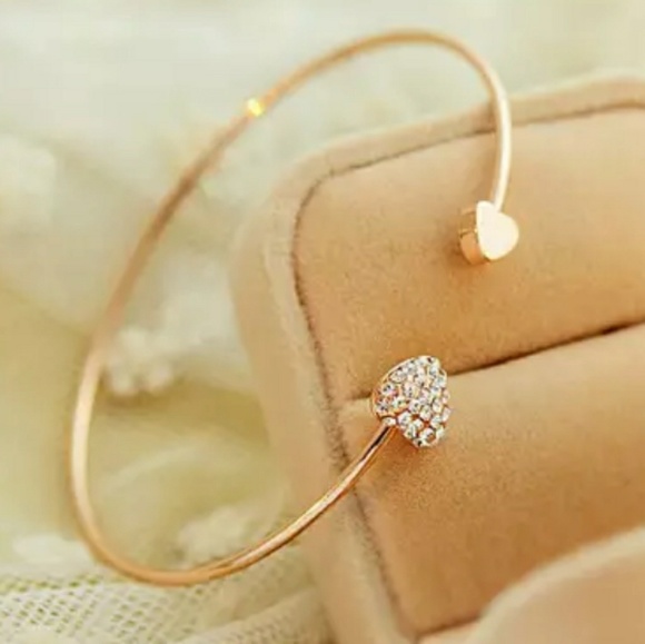 Heart Bracelet gold color - Picture 2 of 3